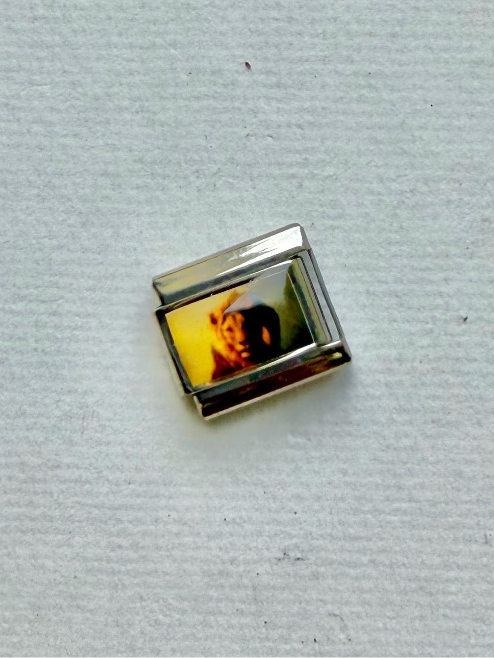 Italian Charm Link with Narnia Aslan Portrait